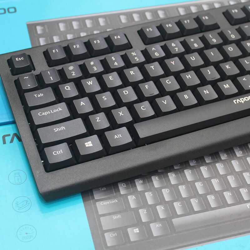 Проводной комплект клавиатура и мышь Rapoo X120PRO USB для дома и офиса, чёрный
