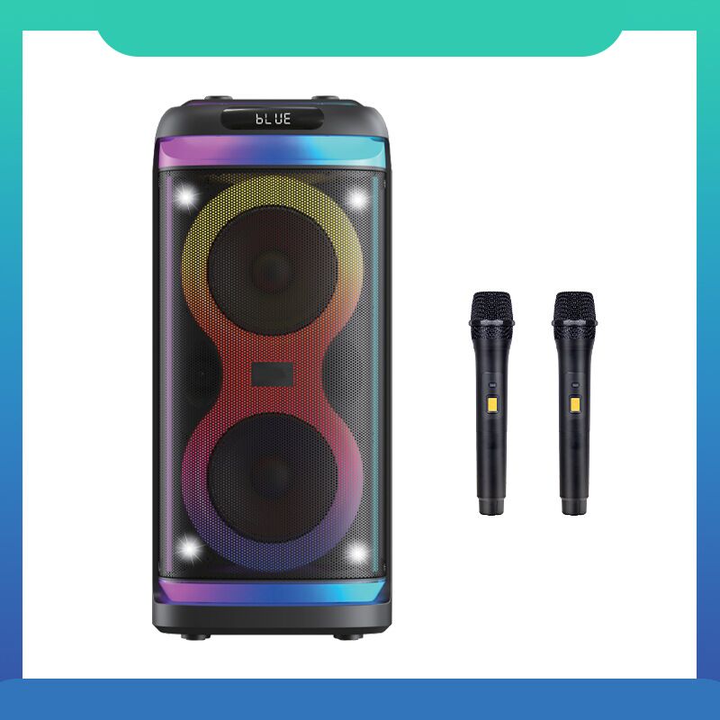 Колонка для вечеринок Topsound G360 с RGB-подсветкой, 2 динамика 6,5 дюйма, 60 Вт, Bluetooth