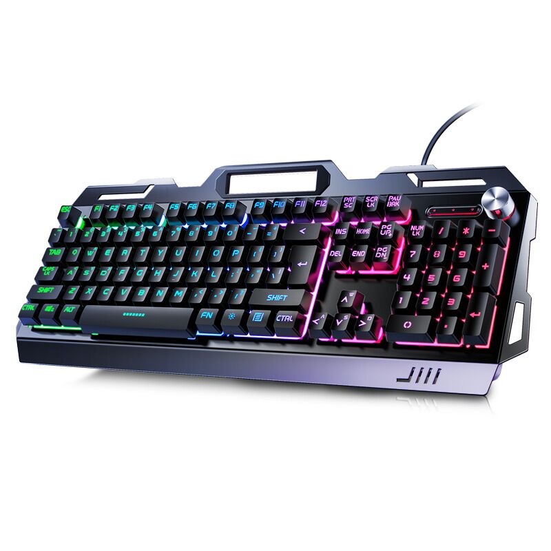 Игровой комплект Yindiao V2G5: клавиатура, мышь и гарнитура, проводной USB, металлическая панель, подсветка
