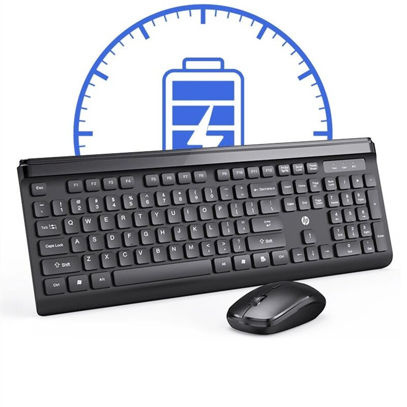Беспроводной комплект клавиатура и мышь HP CS500, 2,4 ГГц, USB, влагозащита, для ноутбука, ПК и офиса