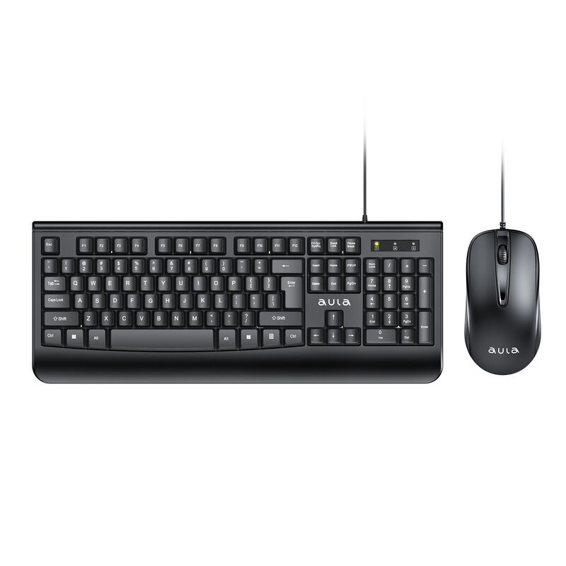 Проводной комплект клавиатура и мышь AULA AC106, USB, для офиса, дома, ноутбука и ПК