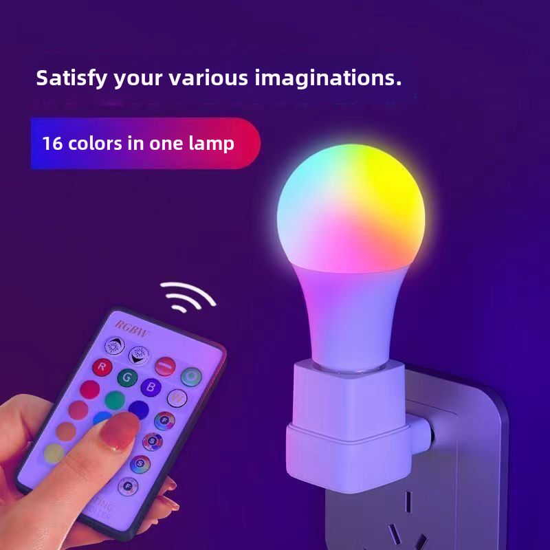 Лампа светодиодная RGB A60 Feishi E27, 16 цветов, с пультом ДУ, диммируемая, 5–30 Вт