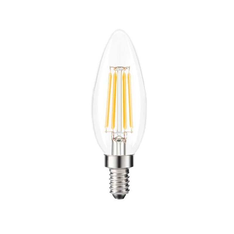 Лампа филаментная LED «свеча» C35 Xuneng, E12 / E14 / E27 / B22, 2–6 Вт, для люстр и бра