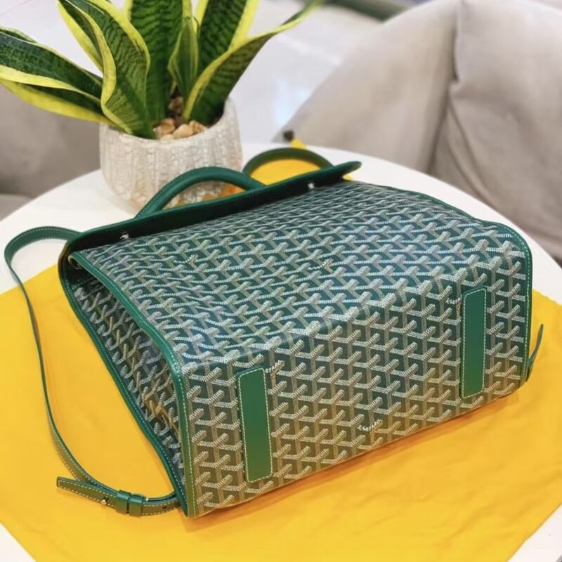 Складной рюкзак в стиле Goyard с принтом, экокожа, унисекс, до 20 л, для поездок
