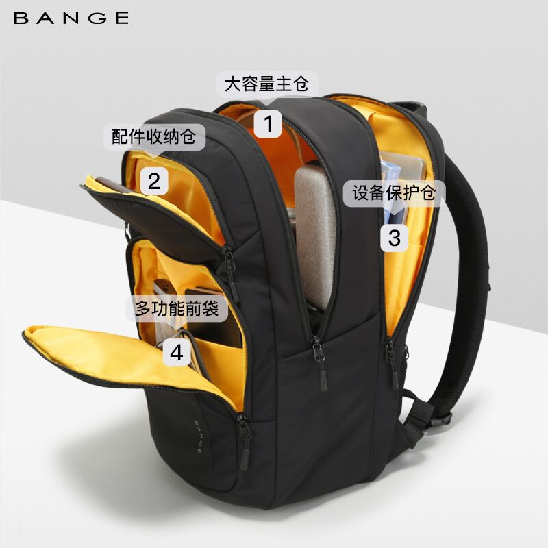 Рюкзак BANGE для ноутбука 16″, нейлон, 20–35 л, городской, унисекс