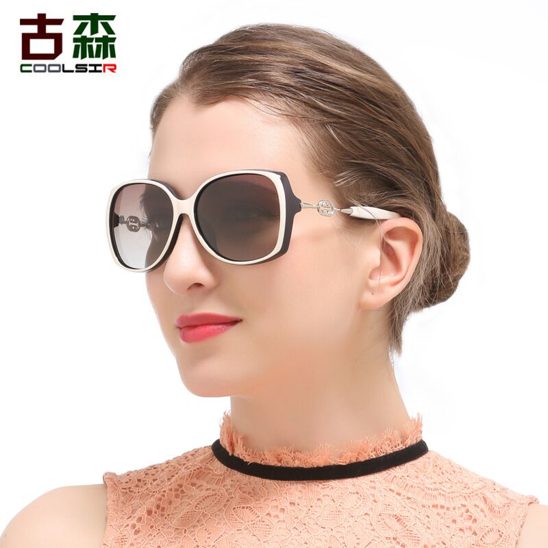 Солнцезащитные очки COOLSIR 8804 женские поляризационные, большая многоугольная оправа, UV400