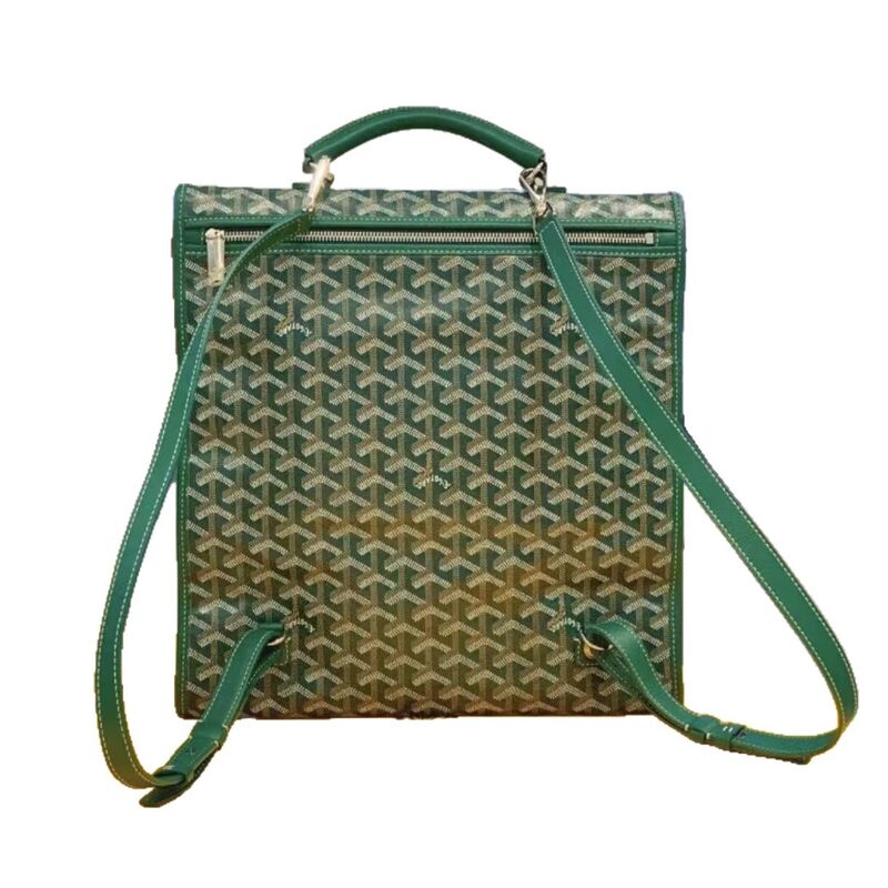 Складной рюкзак в стиле Goyard с принтом, экокожа, унисекс, до 20 л, для поездок