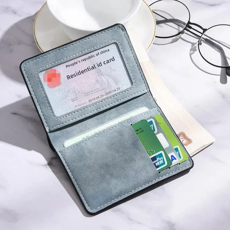 Мужской мини-кошелёк Slardar, тонкий, вертикальный, отделение для водительских прав