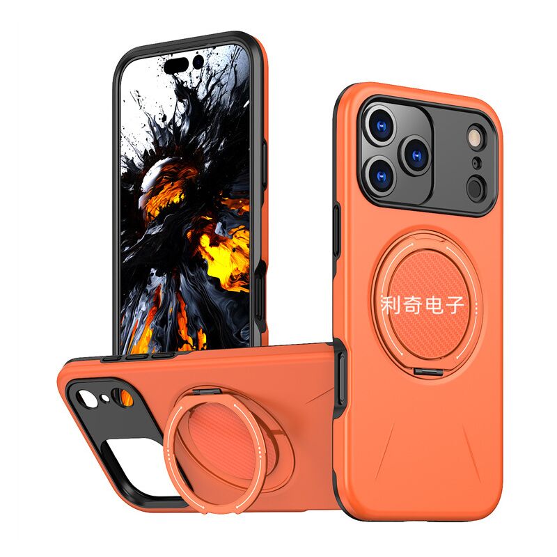 Чехол с поворотным кольцом-подставкой 360° для iPhone и Samsung, магнитный, TPU, PC и металл, противоударный
