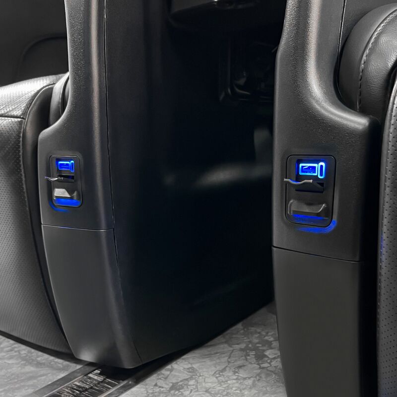 USB-порт зарядки для кресел среднего ряда Lehuo для Toyota Alphard и Vellfire 30 (2015–2022), пара, ABS