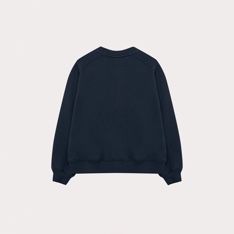 Женский свитшот Velvet с вышивкой, круглый вырез, свободный крой, плотный, хлопок