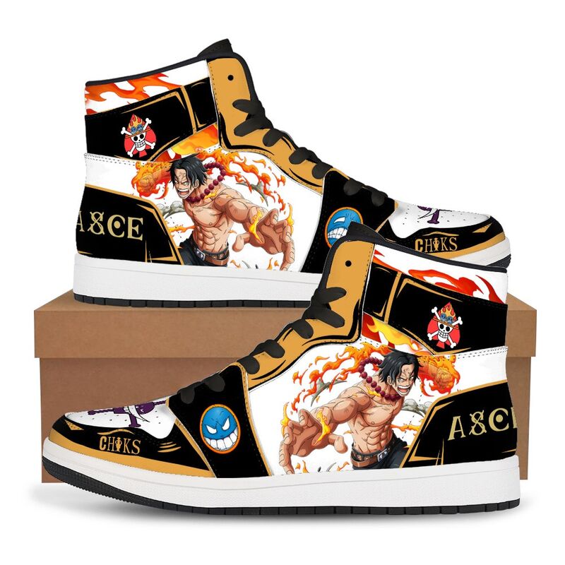Кеды унисекс FORU с аниме-принтом One Piece, на шнурках, синтетическая кожа, печать на заказ, 36–48