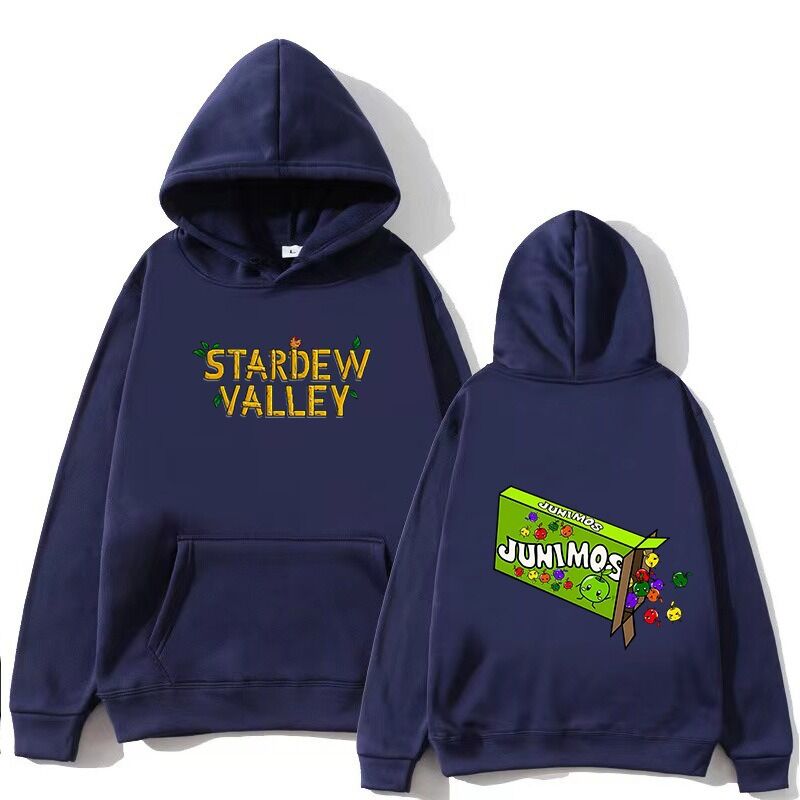 Худи Qimengyang с принтом Stardew Valley, хлопок, унисекс, длинный рукав