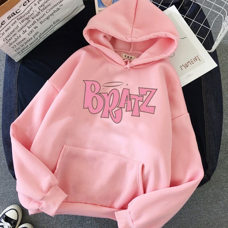 Худи HOOK ON YOU с принтом Bratz, пуловер с капюшоном, унисекс, полиэстер