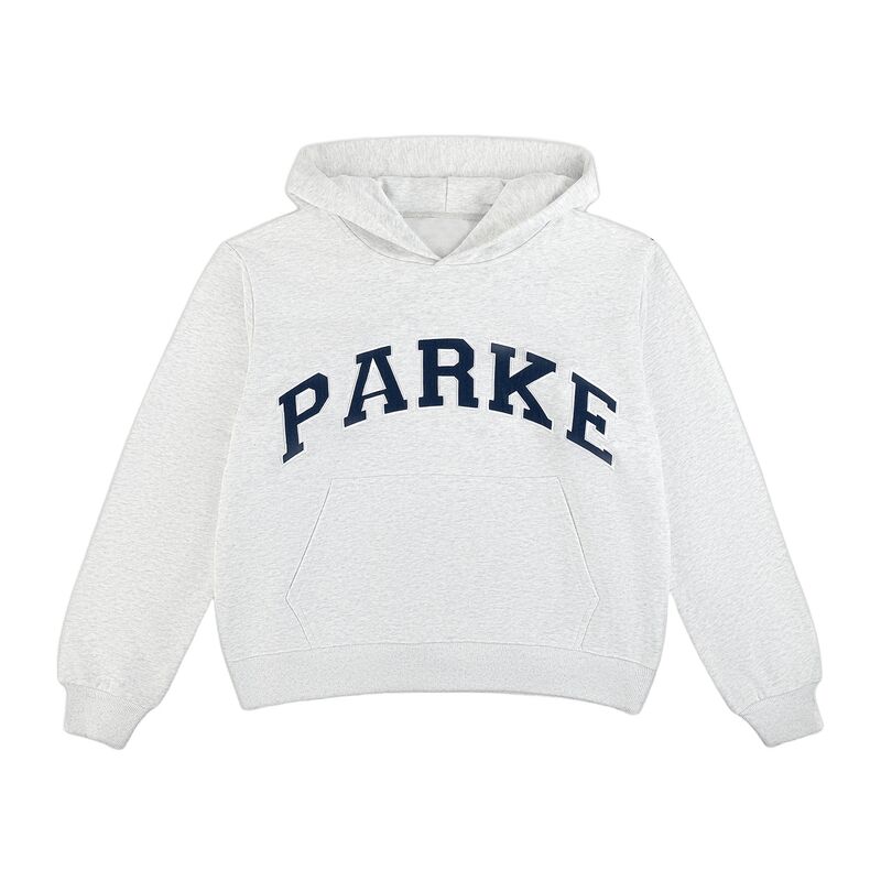 Женское худи в стиле Varsity с вышивкой, плотное, хлопок, свободный крой, капюшон