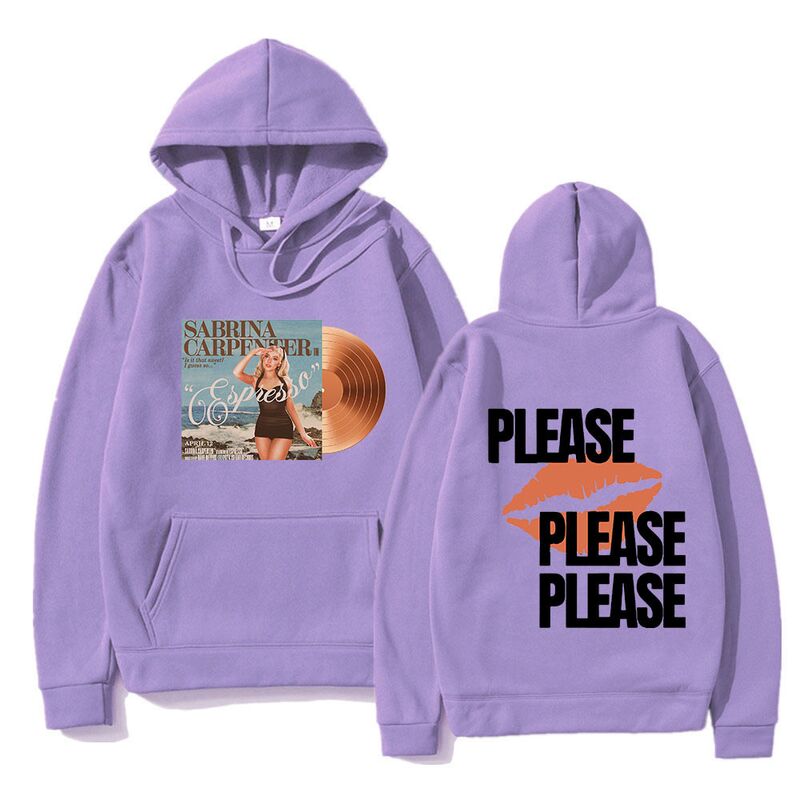 Худи Qimengyang с принтом Sabrina Carpenter Please Please Please, пуловер, полиэстер