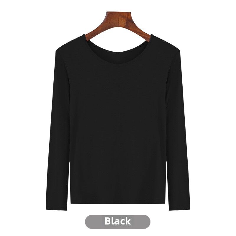 Женский базовый лонгслив Hangelai из вискозы, круглый вырез, тонкий, размеры M–XXL