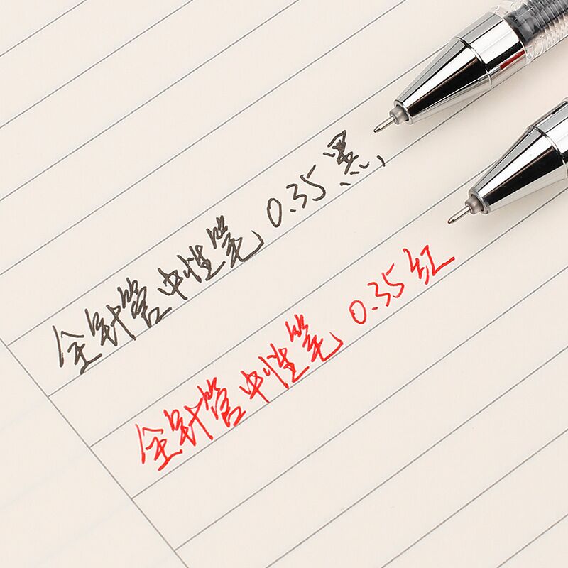 Гелевая ручка Aihao GP152 с игольчатым наконечником 0,35 мм, чёрная или красная