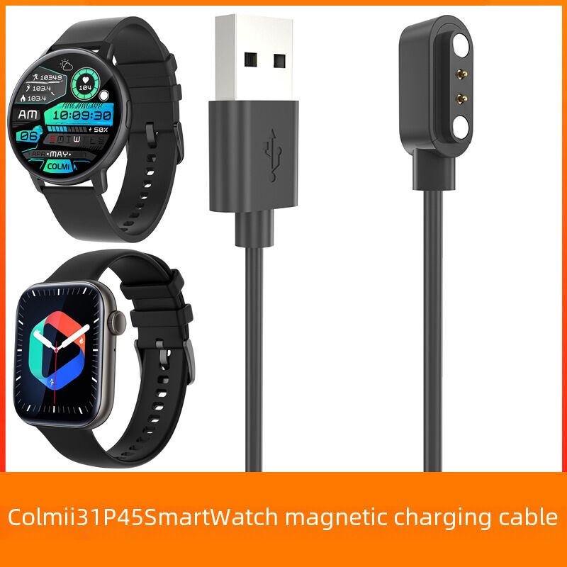 Магнитный зарядный кабель для смарт-часов Colmi i31 и Colmi P45, 60 или 100 см