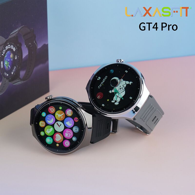 Смарт-часы GT4 Pro с круглым экраном, NFC, звонки по Bluetooth, пульс, SpO2, беспроводная зарядка