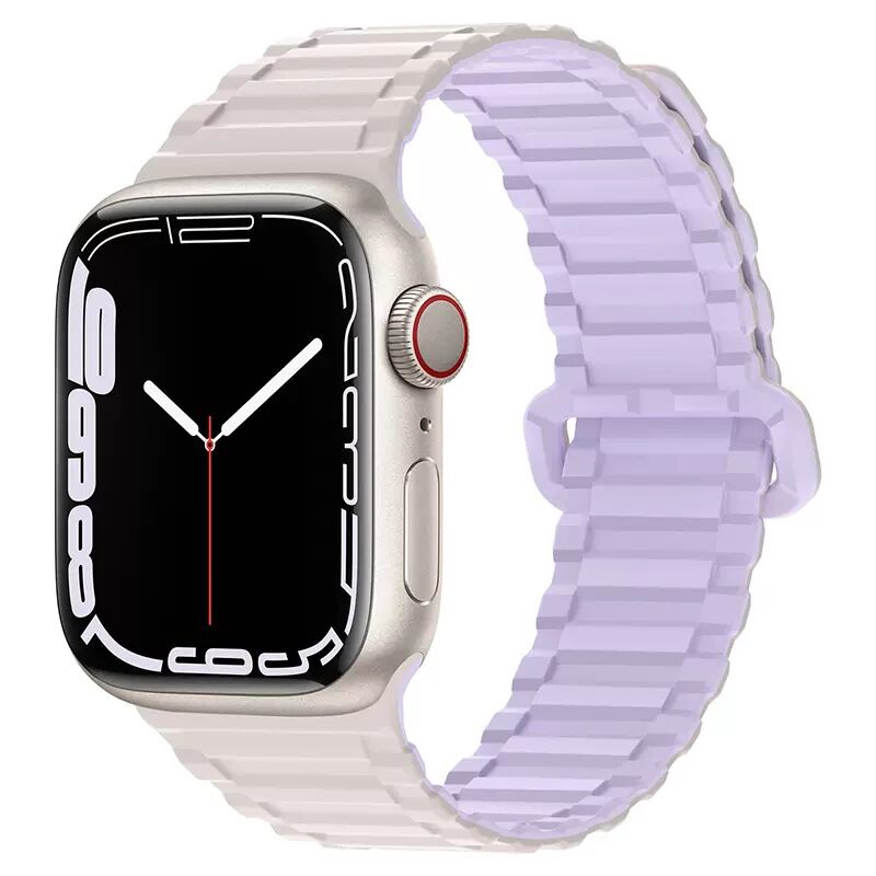 Магнитный силиконовый ремешок Kushengshi для Apple Watch S10, защитный дизайн, водостойкий