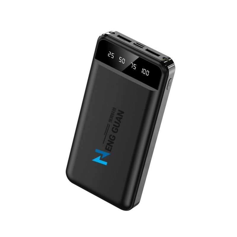 Внешний аккумулятор 20000 мА·ч с цифровым дисплеем, входы Micro-USB и Type-C, несколько USB-выходов