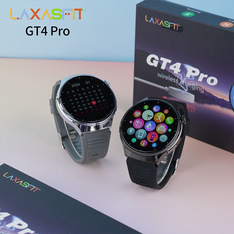 Смарт-часы GT4 Pro с круглым экраном, NFC, звонки по Bluetooth, пульс, SpO2, беспроводная зарядка