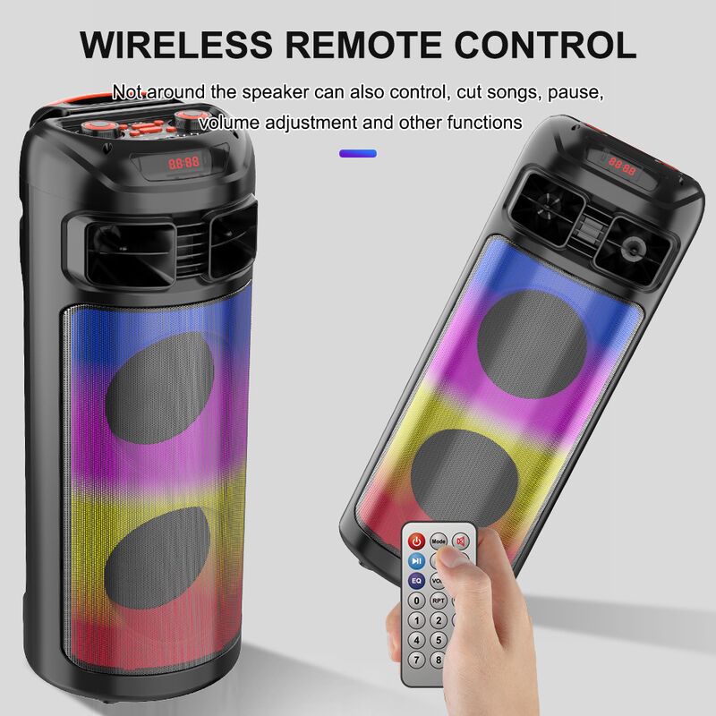 Караоке-колонка SING-E ZQS6235 с микрофоном, 2 динамика 6,5 дюйма, 30 Вт, Bluetooth 5.0, пульт ДУ, подсветка
