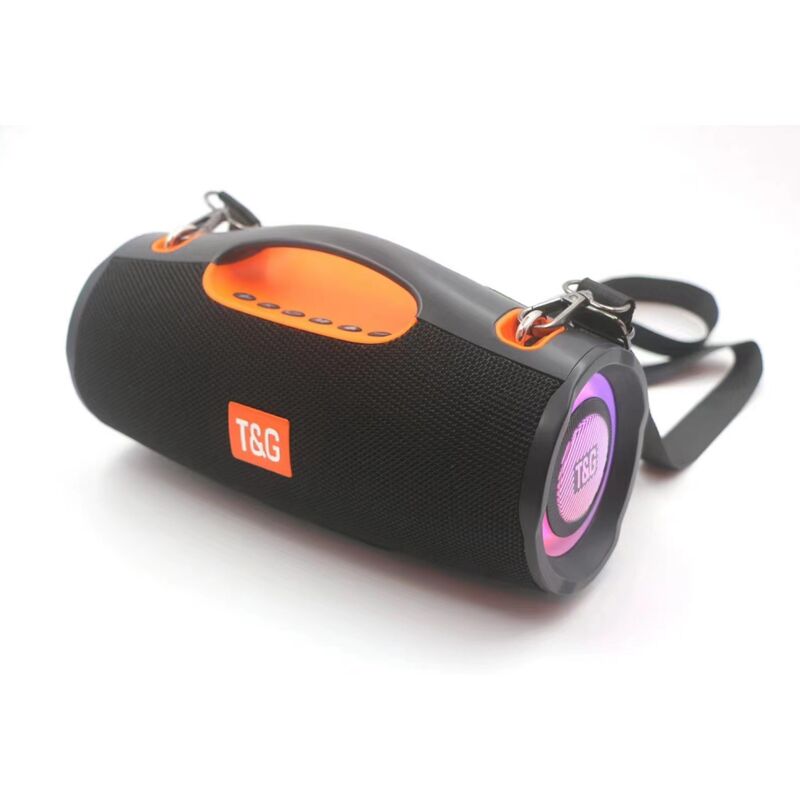 Портативная Bluetooth-колонка T&G TG437 с ремнём, RGB-подсветка, 2 динамика, 20 Вт, TWS
