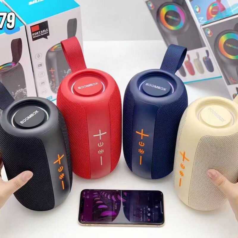 Портативная Bluetooth-колонка AC79 с RGB-подсветкой, 2 динамика, 20 Вт, Bluetooth 5.3, FM-радио, TWS