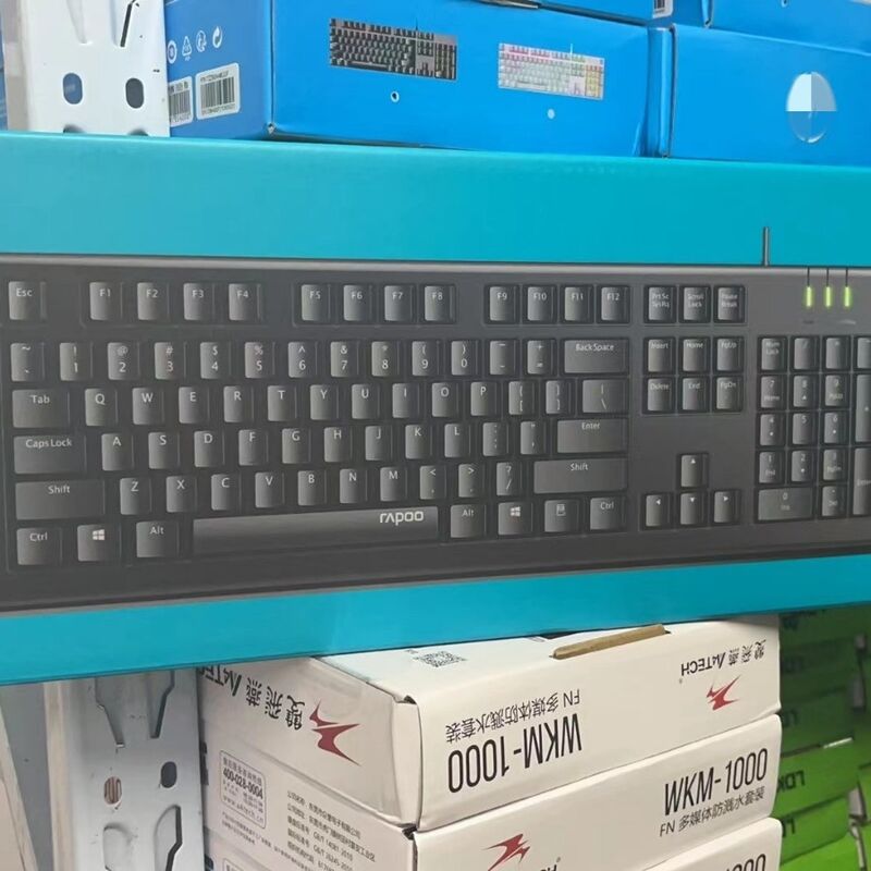 Проводной комплект клавиатура и мышь Rapoo X120PRO, USB, 1600 DPI, влагозащита, для офиса и ноутбука