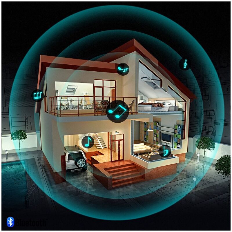 Беспроводная акустика SAST V1 для магазинов: Bluetooth-передатчик, настенные, потолочные и подвесные колонки