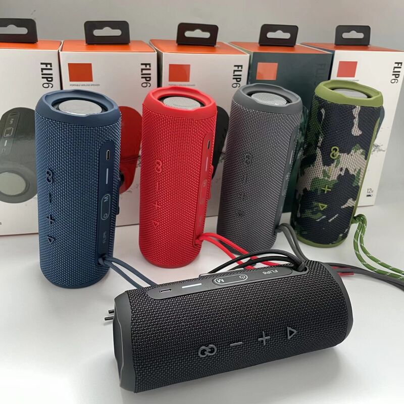 Портативная Bluetooth-колонка CXW FLIP6 с тканевой сеткой, 2 динамика, 10 Вт, TWS, слот для карт, IPX2