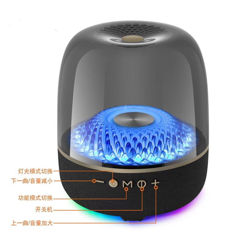 Bluetooth-колонка L99 с прозрачным корпусом, караоке, TWS, 80 Вт, Bluetooth 5.3, аккумулятор от 6000 мА·ч