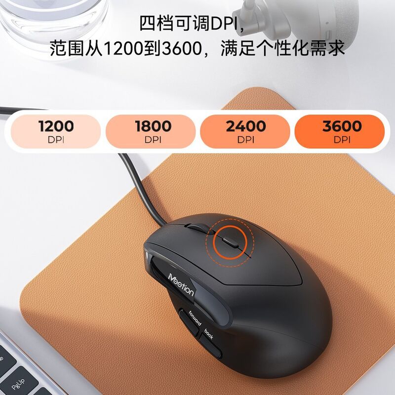 Эргономичный комплект клавиатура и вертикальная мышь MEETION Director mini, USB, 2400 dpi