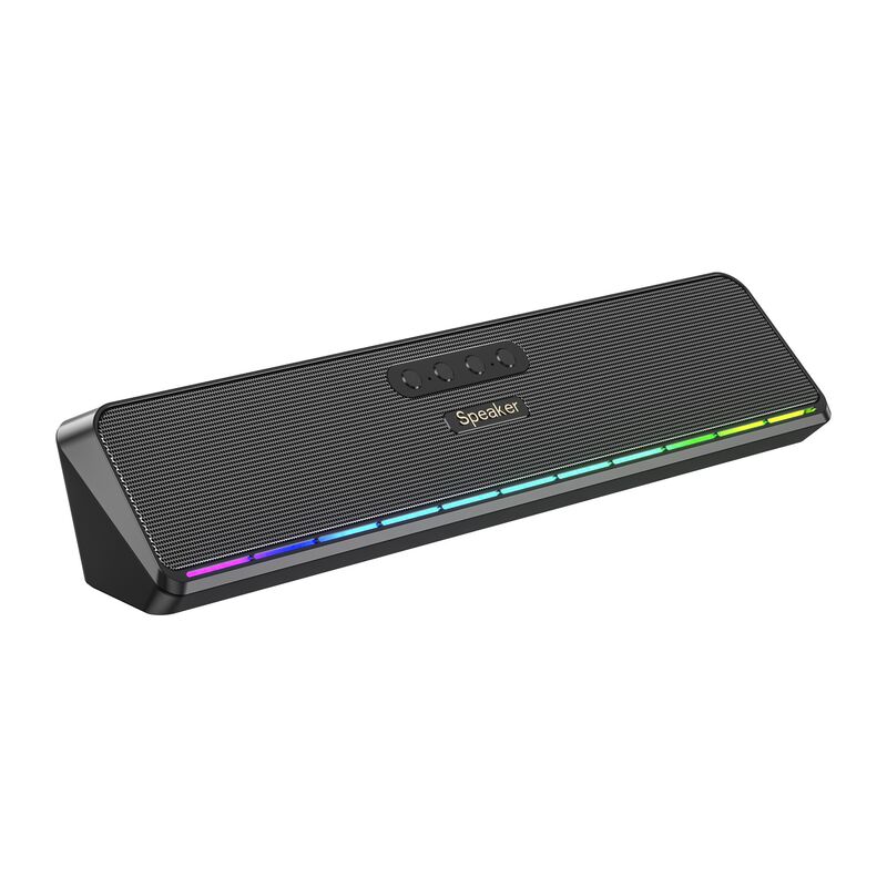 Настольная Bluetooth-колонка E3571 с RGB-подсветкой, два динамика, 10 Вт, радио, слот для карт, питание USB