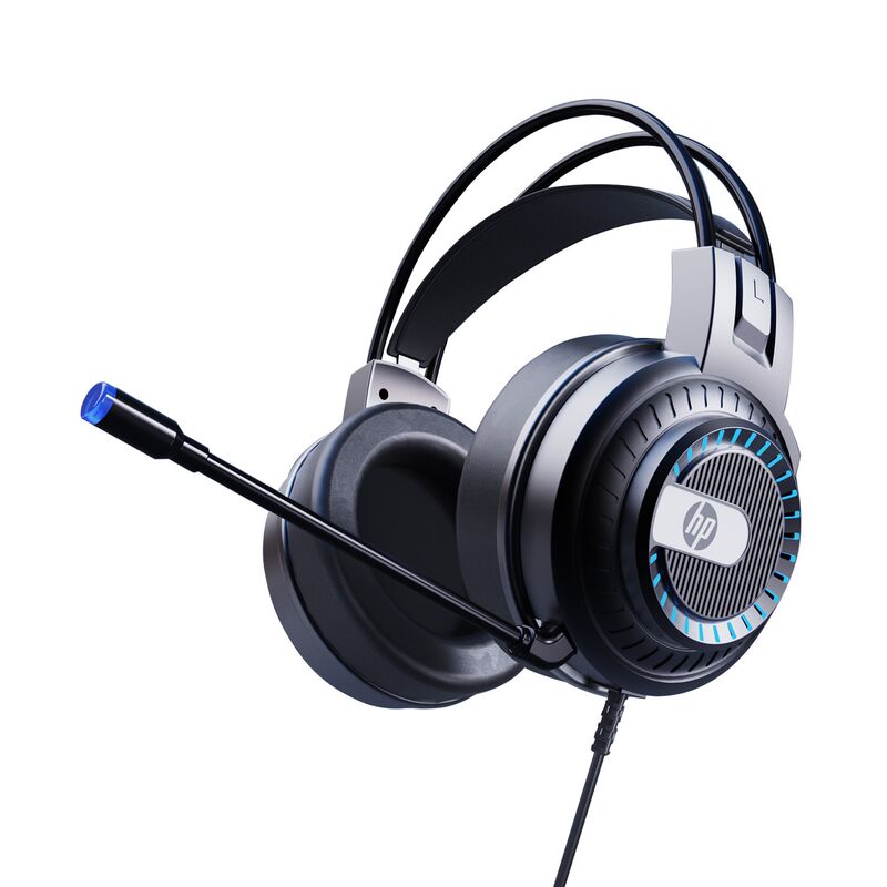 Проводные наушники HP 8008U с микрофоном, для ПК и игр, разъём 3,5 мм, кабель около 2 м