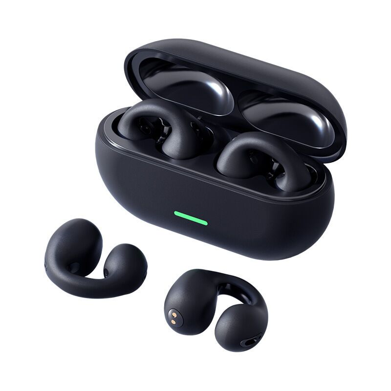 TWS-наушники с костной проводимостью, клипса на ухо, Bluetooth 5.3, влагозащита