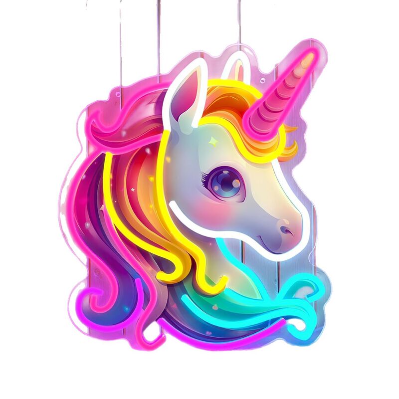 Светодиодная неоновая вывеска с мультяшным дизайном, акрил, 10 Вт, USB