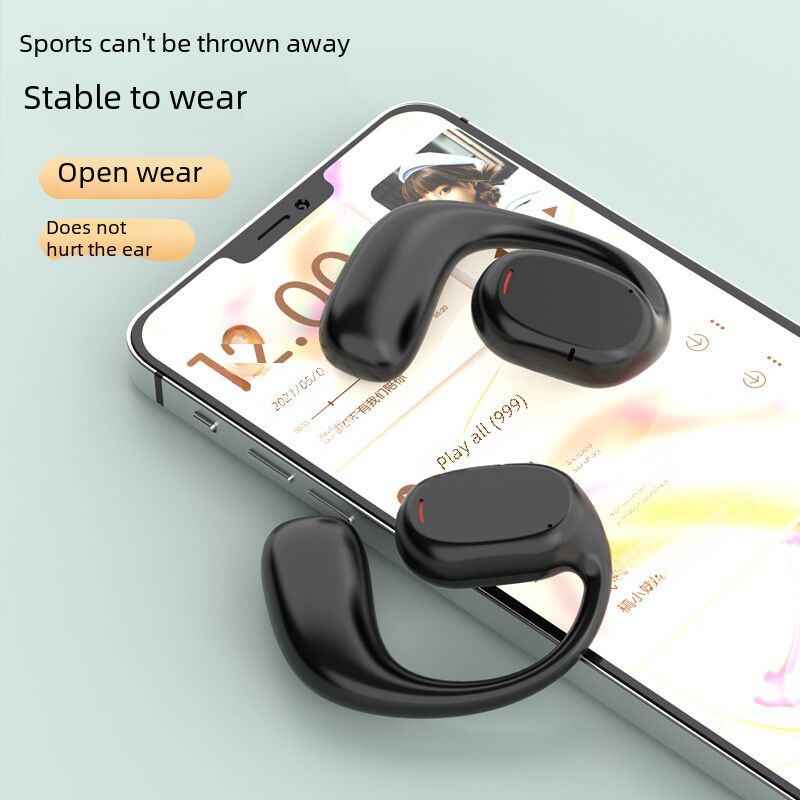 Беспроводные спортивные наушники BS, крепление за ухо, Bluetooth 5.4, время работы 4-8 часов