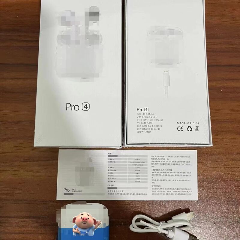 TWS-наушники Pro4/Pro5, Bluetooth 5.0, зарядный кейс, дальность связи до 10 м