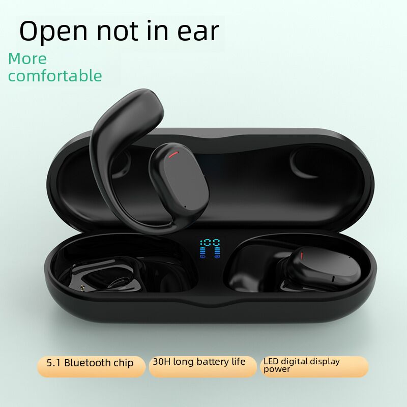 Беспроводные спортивные наушники BS, крепление за ухо, Bluetooth 5.4, время работы 4-8 часов