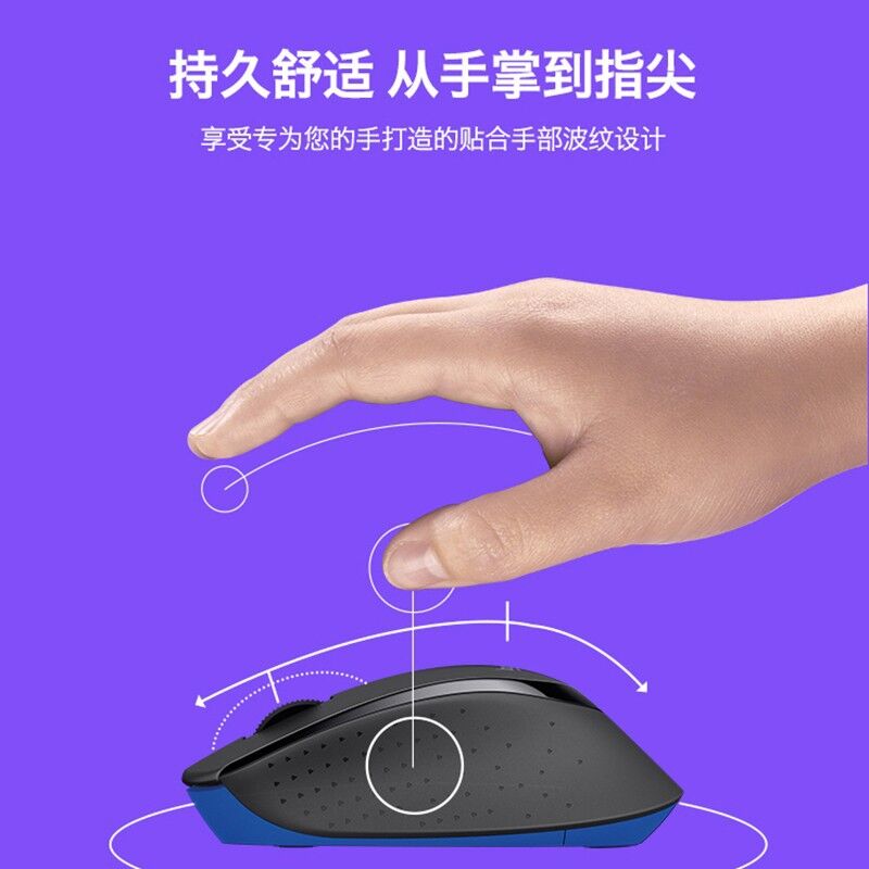 Беспроводной комплект клавиатура и мышь Logitech MK345 с мышью M275, USB-приёмник, 1000 dpi