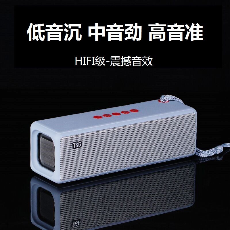 Bluetooth-колонка T&G TG271, 2 динамика, усиленный бас, слот для карт памяти и USB-флешки