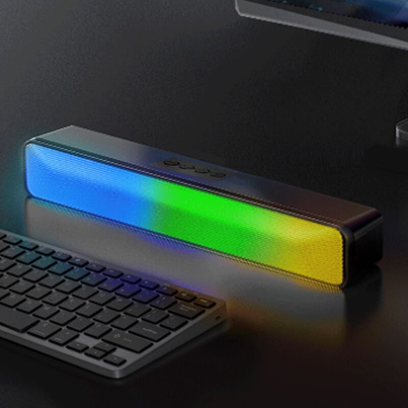 Bluetooth-саундбар Langjing Q6 для компьютера, RGB-подсветка, 2 × 5 Вт, аккумулятор 1200 мА·ч