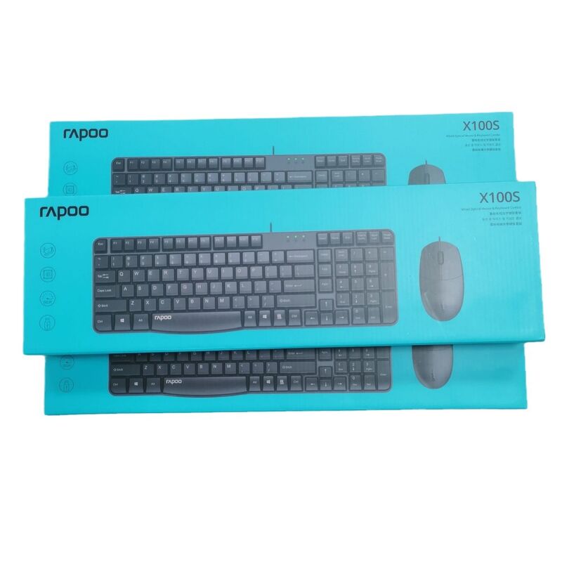 Комплект клавиатура и мышь Rapoo X1800S, X1800PRO, 8000GT и другие модели, беспроводные и проводные, USB