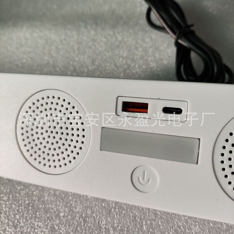 Встраиваемый Bluetooth-модуль с 2 динамиками для мебели, 12 В, разъём для зарядки, сенсорный ночник