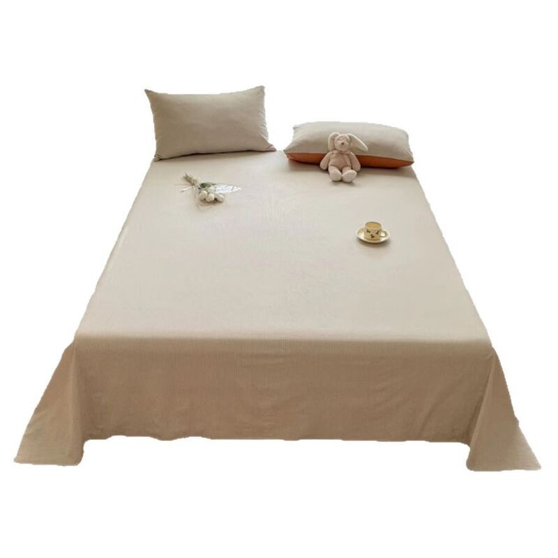 Простыня LIFE HOME из 100% хлопка класса A, стираный хлопок, саржа, для общежития, с наволочками или без
