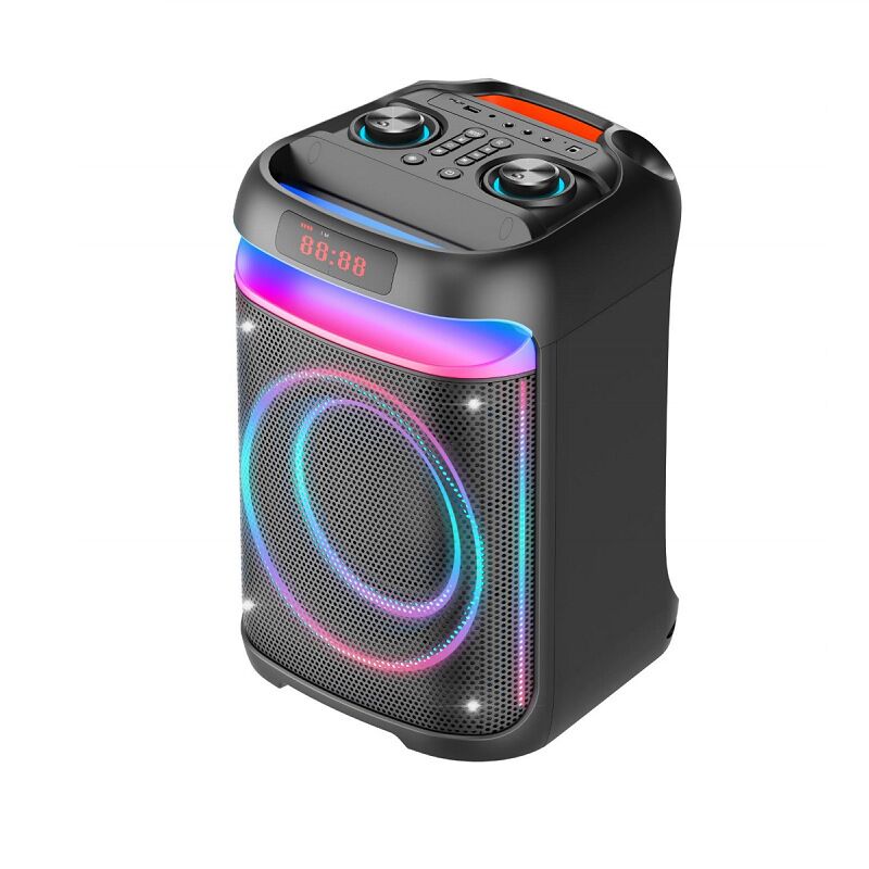 Колонка для караоке Deluxe W183 с динамиком 8", 60 Вт, RGB-подсветка, Bluetooth 5.0, пульт ДУ