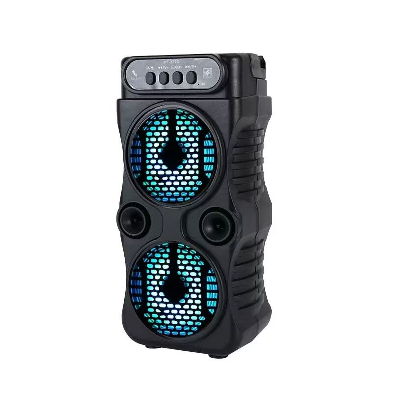 Портативная караоке-колонка HF-3223 с RGB-подсветкой и микрофоном, 2 динамика, пульт ДУ